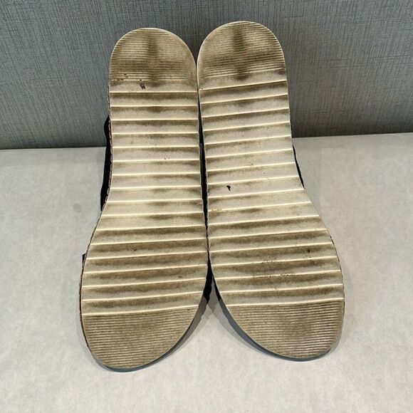 Caslon Black Suede Leather Claire Slingback Sandals Womens Sz 6 Adjustable Buckl - Picture 7 of 9